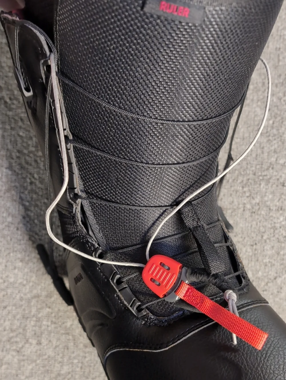 Burton Ruler Wide Speedzone Black Snowboard Boots Mens 12.0 Like New!